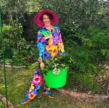 Load image into Gallery viewer, Splash Posy - "Lite" Flouncy Overalls