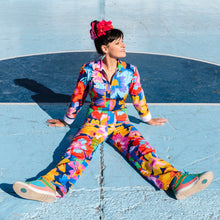 Load image into Gallery viewer, Splash Posy - "Lite" Flouncy Overalls