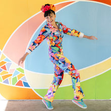 Load image into Gallery viewer, Splash Posy - "Lite" Flouncy Overalls