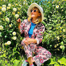 Load image into Gallery viewer, Pink Protea - Flouncy Overalls