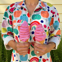 Load image into Gallery viewer, Fruity Faces - Flouncy Overalls