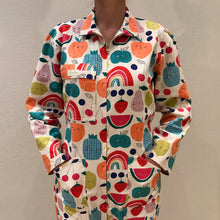 Load image into Gallery viewer, Fruity Faces - Flouncy Overalls