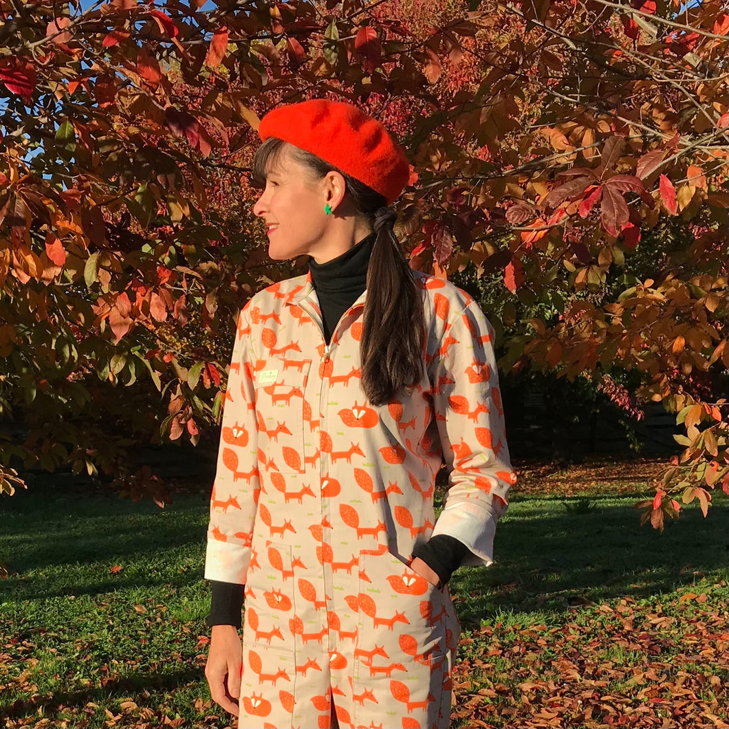 Tangerine Fox Overalls